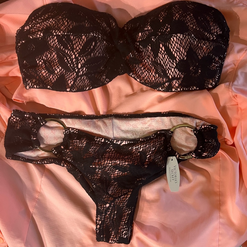 NWT Victorias Secret Very Sexy Crochet Bikini 34dd/S bottom